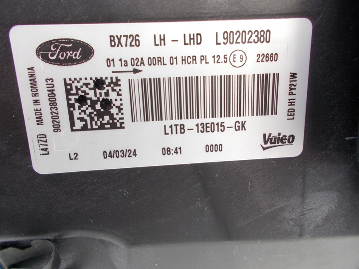 фото №10, Фара лампа ford puma mk2 ii 2 левая l90202380 европа