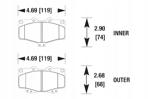 фото №1, Hawk hps toyota hilux vi тормозные колодки перед hb315f.669