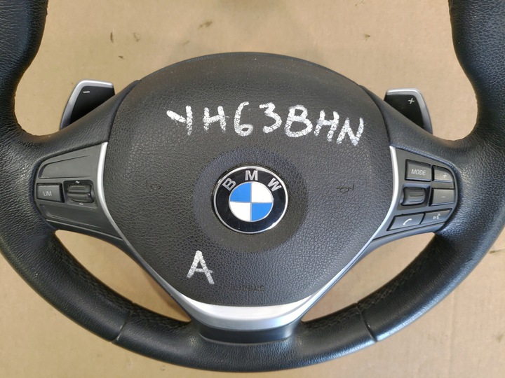 фото №9, Руль + подушка мультифункция кожа лепестки bmw 3 f30 f31 2012-2015