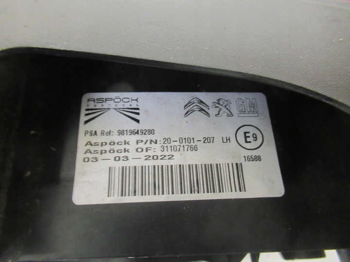 фото №8, Opel combo e proace city citroen berlingo iv лампа ліва зад 9819649280