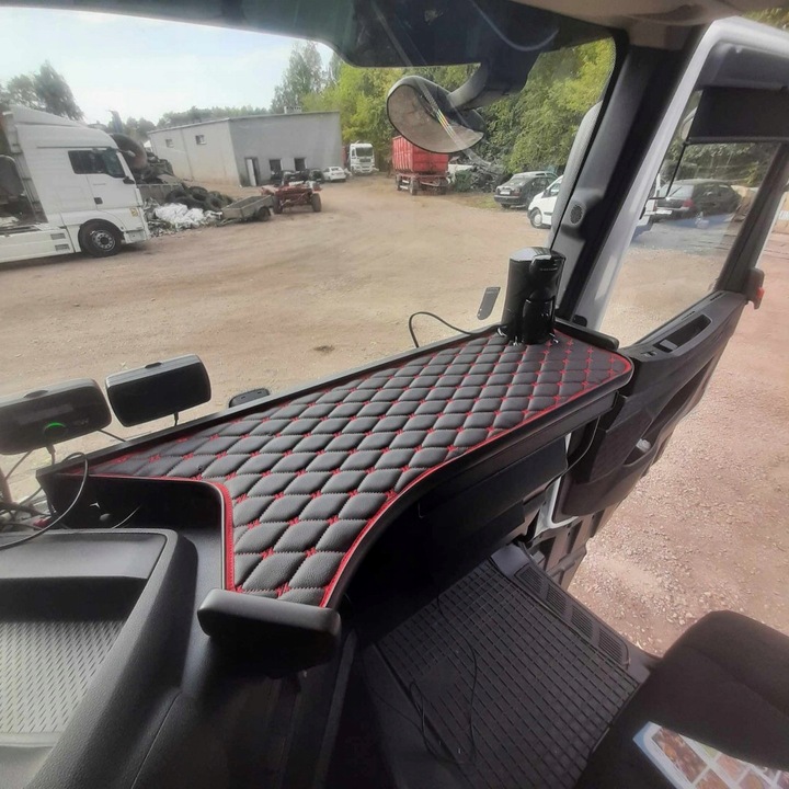 фото №1, Полка большая столик з выдвижной ящик iveco s-way 2019 кожзам royal