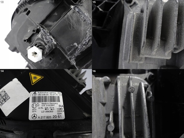 фото №15, Mercedes s-klasa c217 a217 14- лампа повний led ils swarovski права перед eu