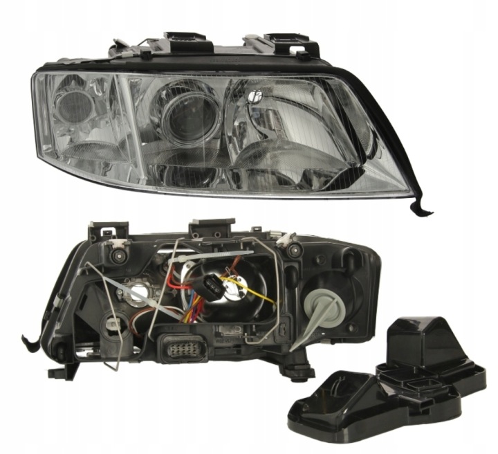 фото №14, Фара audi a6 c5 h7/ h1 97-05 pr поворотник прозрачный abakus 441