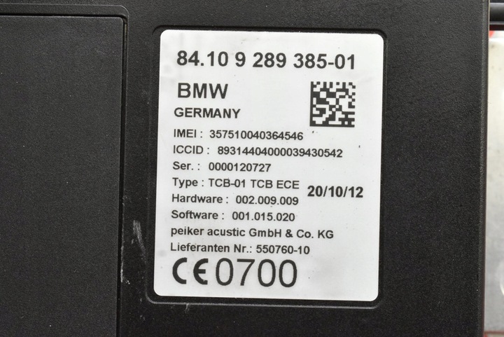 фото №7, Блок керування модуль телефону 550760 bmw f01 рестайлінг 12-15