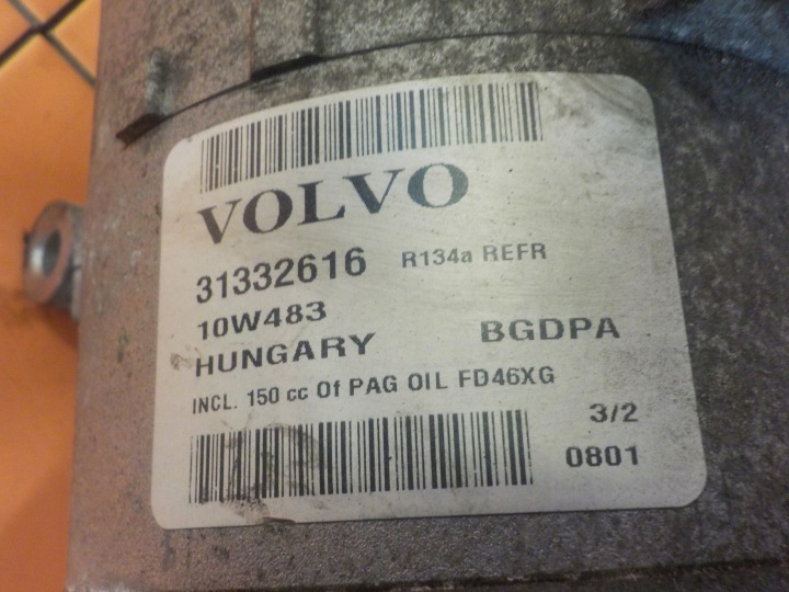 фото №6, S60 v40 focus 1.6 t3 t4 ecoboost 13r b4164t компрессор кондиционера 31332616