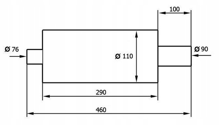 фото №3, Глушитель спортивный przelotowy mugen fi 90 монтаж 3'' 76mm turboworks