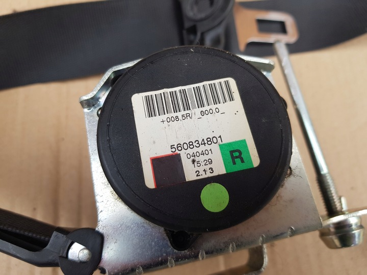 фото №12, Pas безопасности правый перед пассажира opel astra h / 5 дверная 13181127