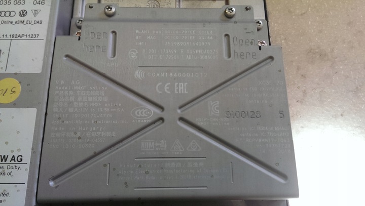 фото №5, Считыватель мультимедиа mib2 sd sim audi q3 83a035063a