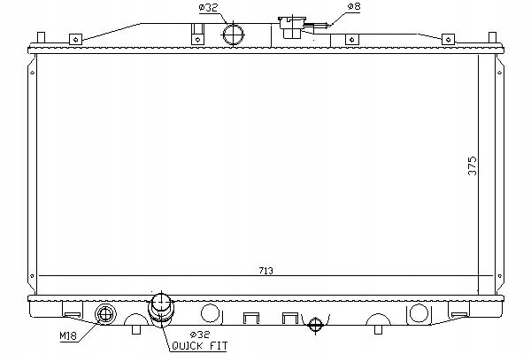 фото №2, Радіаторів двигуна honda accord vii 2.0 02.03-05.08
