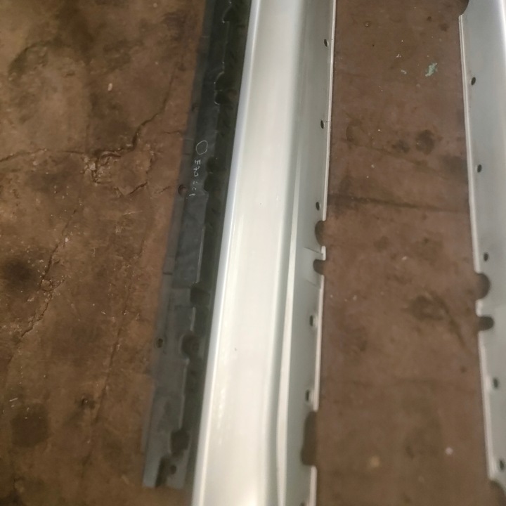 фото №6, Bmw e70 x5 рестайлінг накладка планка порогова титан срібло 354