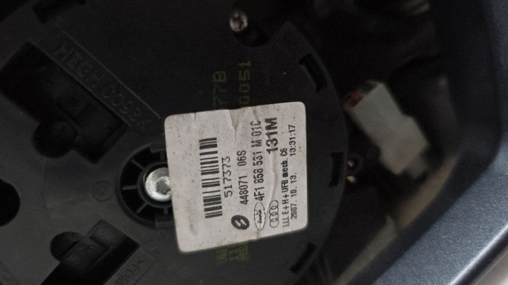 фото №11, Электрические зеркало левое 7 pin цвет lz5r audi a6 s6 c6 4f 4f1858531m