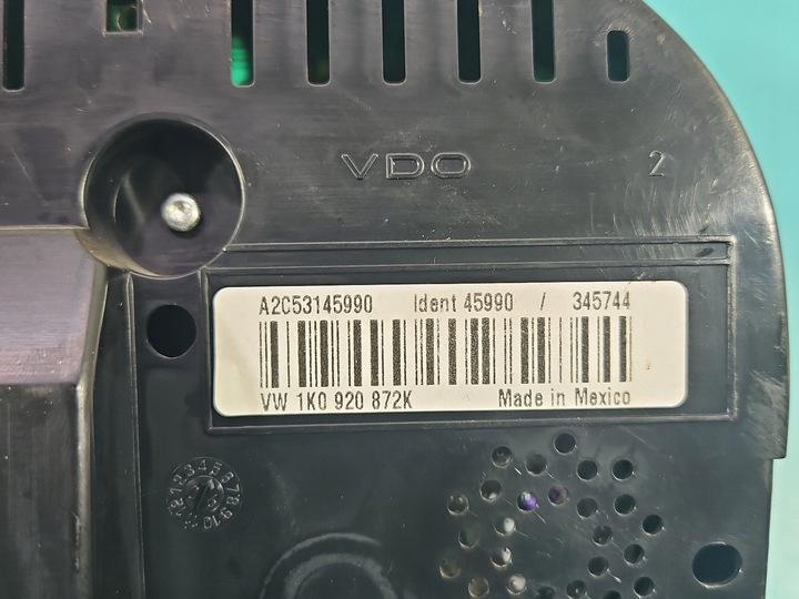 фото №7, Спідометр  vw jetta v 1k0920872k 1.9 tdi європа