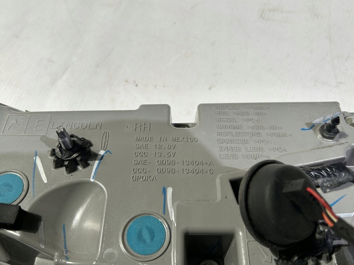 фото №7, Лампа зад задняя правая lincoln continental 2017r-