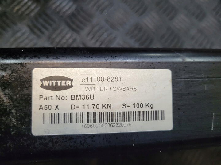 фото №7, Балка hak буксировочный wpinany witter bm36u модуль bmw x3 f25 3.0 d xdrive