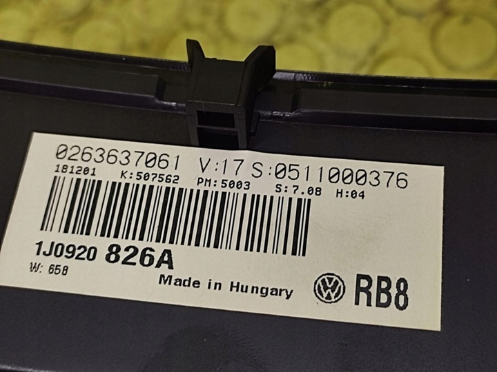 фото №8, Vw golf iv 1.6 спідометр  1j0920826a