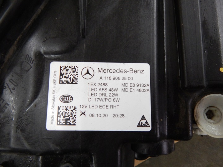 фото №11, Фара левые перед левая передняя mercedes cla w118 a1189062500 полный led org.