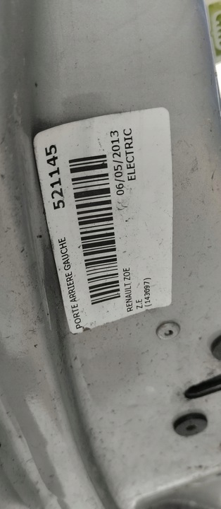 фото №9, Дверь комплектные renault zoe левый зад левая задние