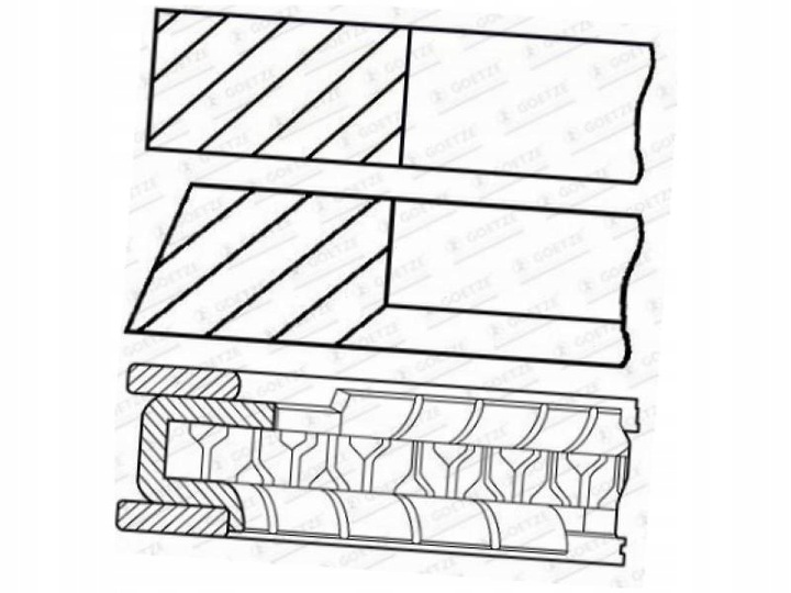 фото №2, Кольца поршневые dacia logan ii 1.1 ii mcv 1.1