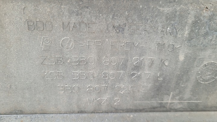 фото №13, Vw passat b5 рестайлінг 3b бампер перед 01-05 3b0807217k la7w омивачі dem0ntaż