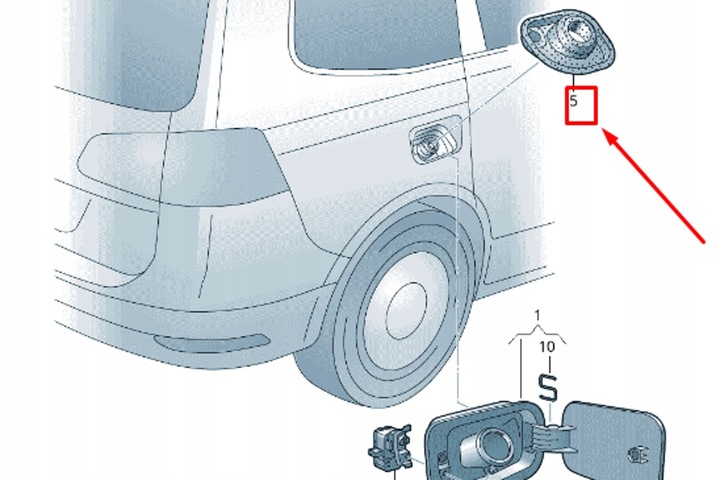 фото №7, Vw sharan 7n защита заливка топлива 7n0809933 новая оригинальная