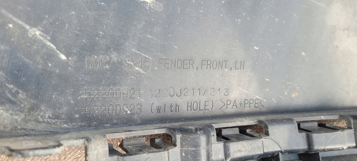 фото №8, Mitsubishi asx крыло переднее левый