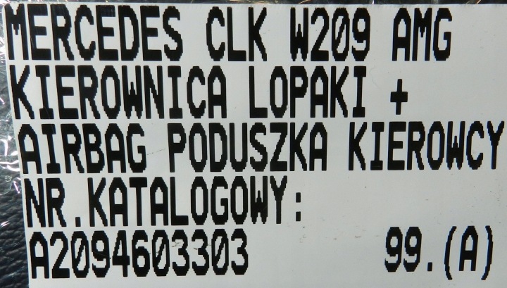 фото №14, Кермо шкіра подушка  пелюстки mercedes clk w209 amg c209 a2094603303