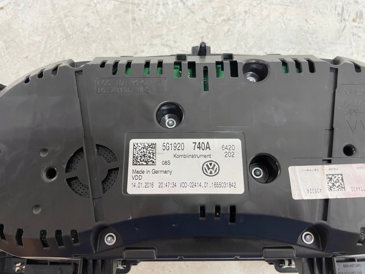 фото №10, Vw golf 7 vii приборы спидометр 5g1920740a 5g1 920 740 a европа