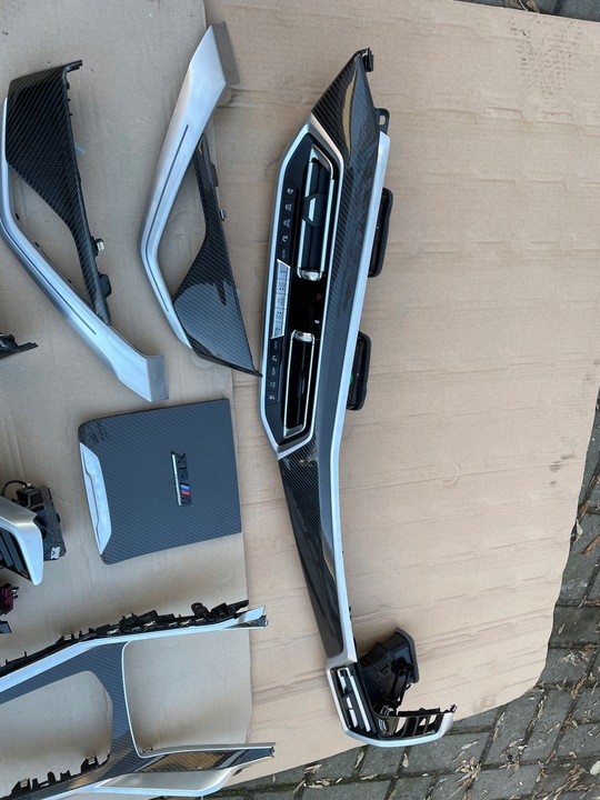 фото №5, Bmw x6 g06 f96 планки декоры внутренние дверные w приборная панель карбон карбон