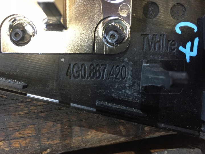 фото №9, Audi a6 c7 планка двері правий зад дерево 4g0867420