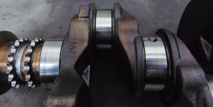 фото №13, Wał коленчатый bmw 116i e87 рестайлинг 1.6 16v бензин n43b16aa - подтертый!!!