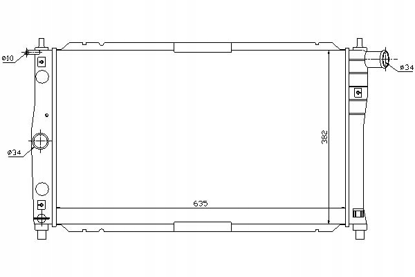 фото №2, Радиаторов двигателя daewoo lanos 1.3/1.5/1.6 02.97-