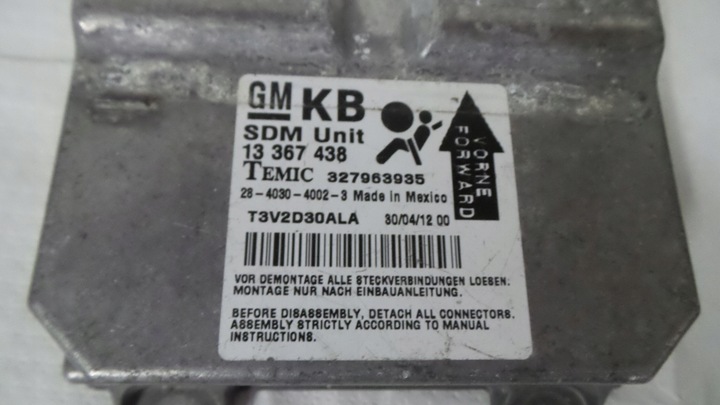 фото №3, Датчик подушка безпеки air bag opel corsa d 13367438 temic