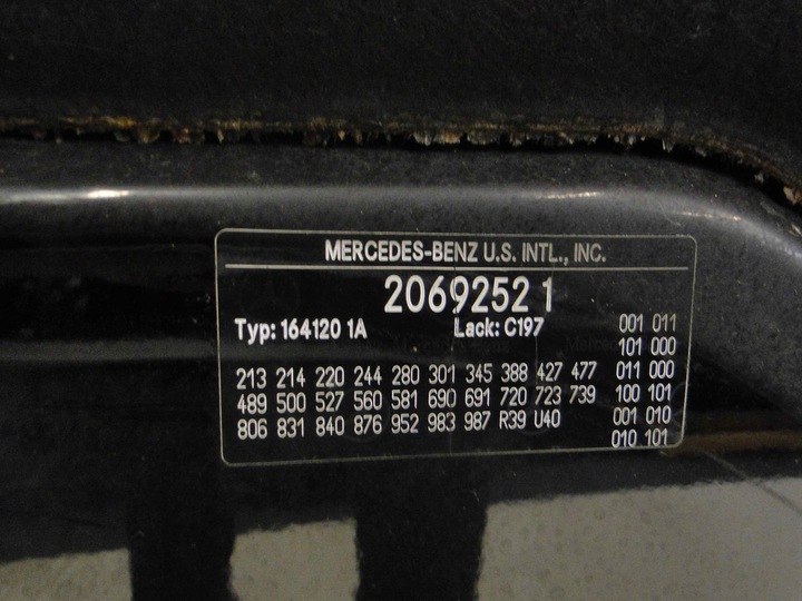 фото №11, Mercedes ml w164 164 рестайлинг капот крышка двигателя