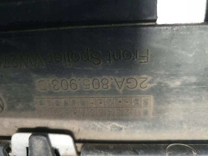 фото №7, Спойлер накладка бампера перед передний vw t-cross 2ga805903