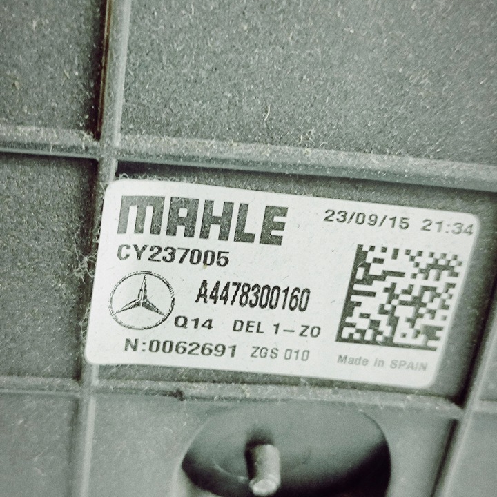 фото №10, Mercedes-benz vito viano w447 2016 отопитель / комплект