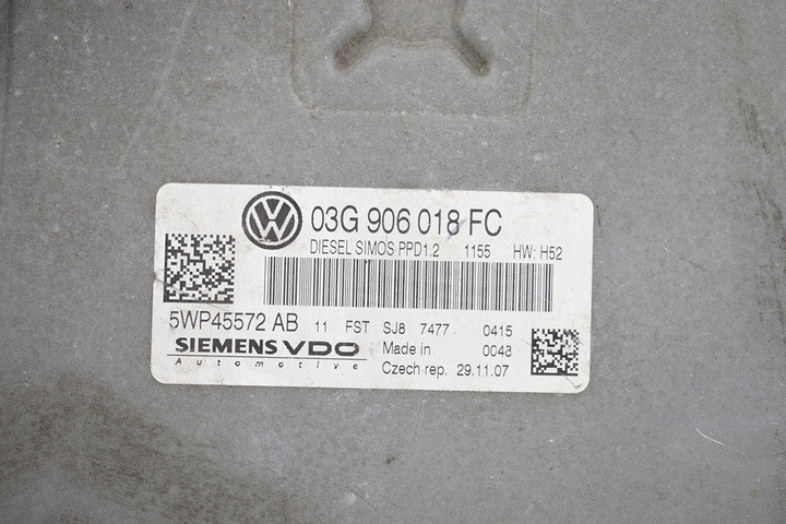 фото №4, Компьютер блок управления vw golf v 03g906018fc