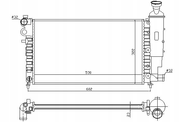 фото №13, Nissens 61276 радіаторів, система охолодження двигуна
