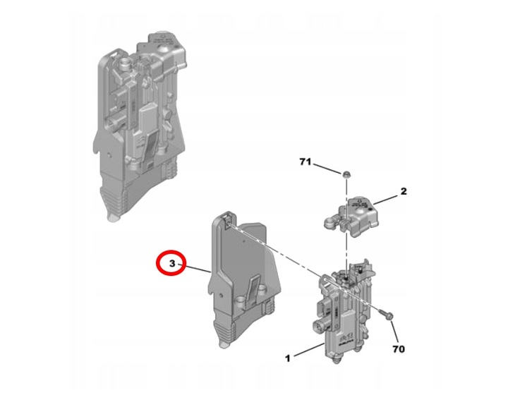 фото №5, Основа кронштейн модуля старт-стоп psa opel
