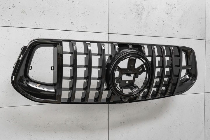 фото №7, Mercedes gle w167 2019+ решётка радиатора panamericana gt brabus стиль чёрный з камера