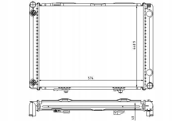 фото №1, Nissens радиаторов двигателя mercedes 190 w201 2.5d