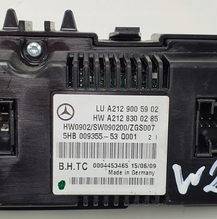 фото №7, Панель управление воздуховод mercedes w212 a2129005902