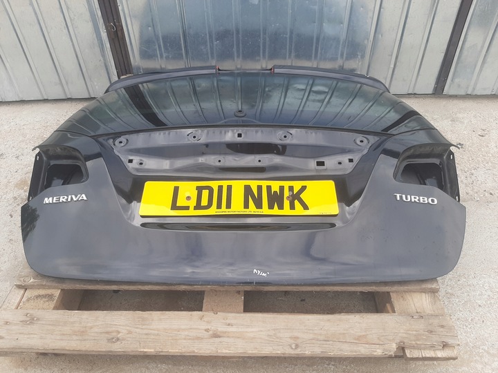 фото №11, Крышка стекло зад оригинал лак opel meriva ii b цвет z20r чёрная