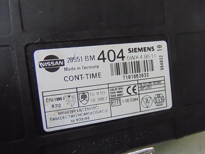 фото №6, Nissan almera n16 1.8 00 набір стартовий mec11-210