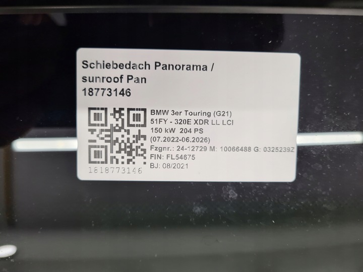 фото №8, Bmw 3 g21 люк крыша панорамный панорама 8096248