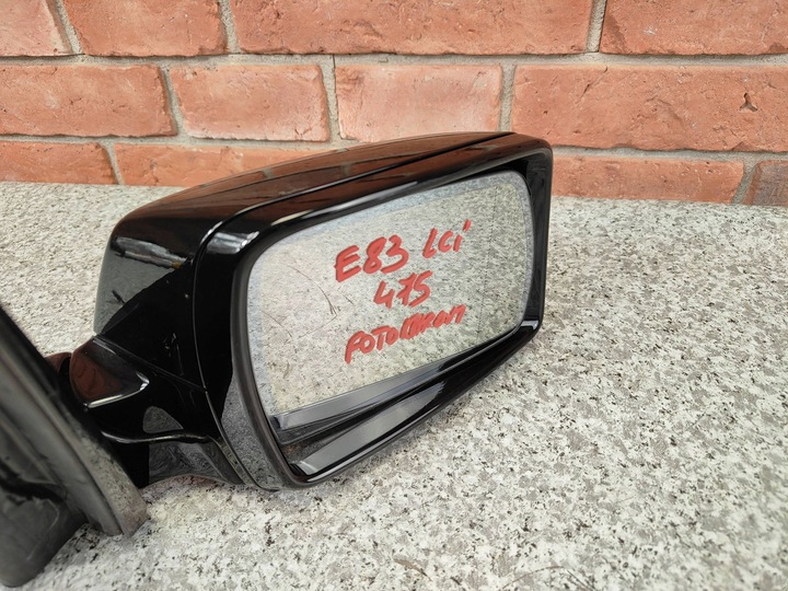 фото №9, Bmw x3 e83 зеркало правые m набор 3 pin лента + 2 pin фотохромный 475 чёрный