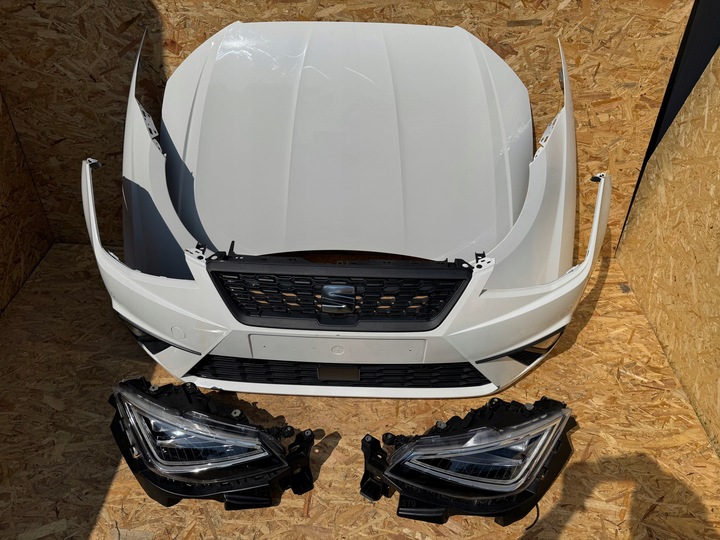 фото №13, Seat ibiza v 6f перед комплектний бампер pas лампи крила капот