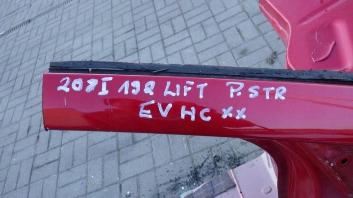 фото №10, Чверть лонжерон стійка поріг правий  перед evhc peugeot 208 i рестайлінг 1