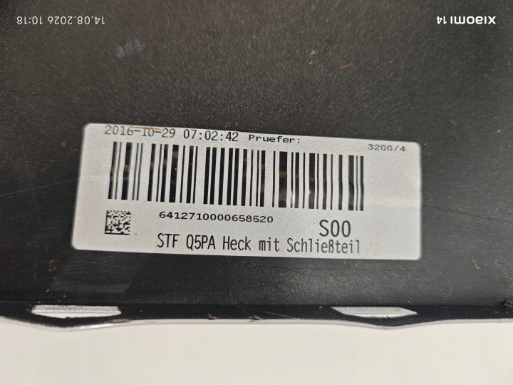 фото №11, Audi q5 i 8r задній бампер 8r0807511 + 8r0807521ar
