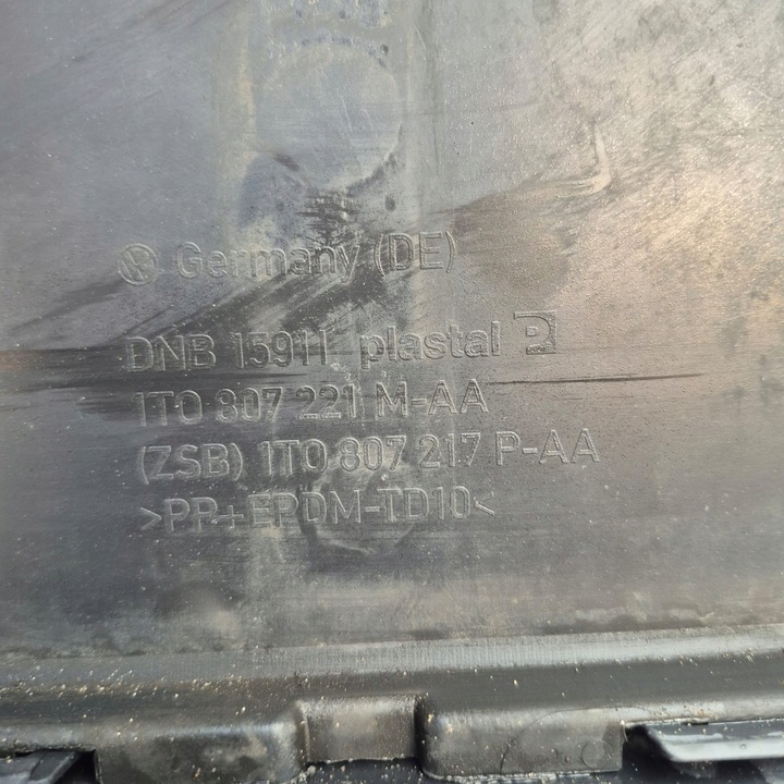 фото №15, Vw touran 1t0 рестайлинг 10-15 бампер перед переднее 6xpdc spr 1t0807221m