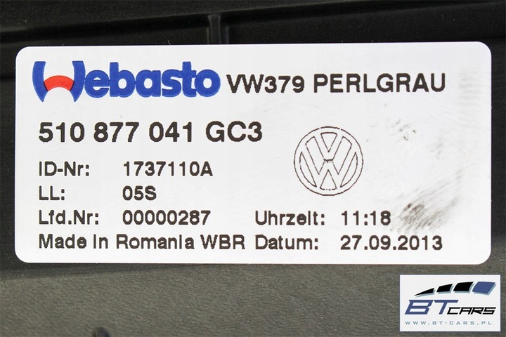 фото №7, Vw sportsvan крыша солнечный люк 5g9 877 307 510959591 510 959 591 5g9 87